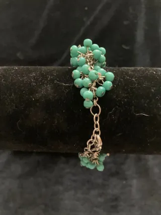 Pulsera Vintage Cha Cha Turquesa y Plateada