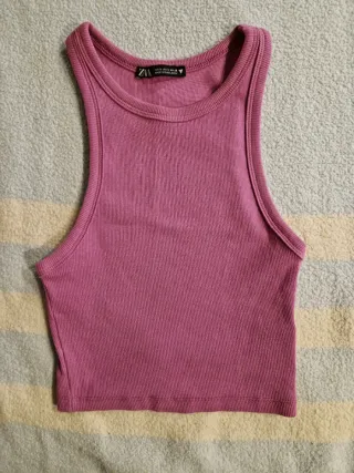Top Zara Rosa Talla S