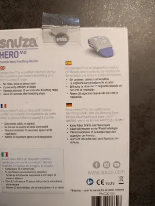 Snuza Hero MD Monitor Respiración Bebé