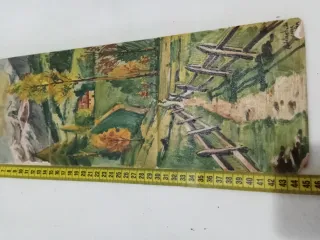 Cuadro pintado a mano en cerámica