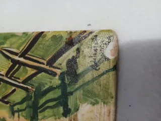 Cuadro pintado a mano en cerámica