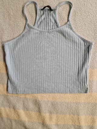 Top Shein Celeste Talla M