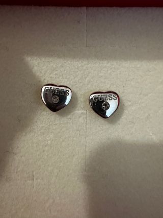 Pendientes Guess Corazón Plata