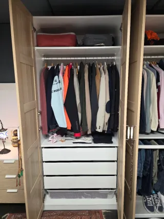 Armario Ikea PAX madera claro