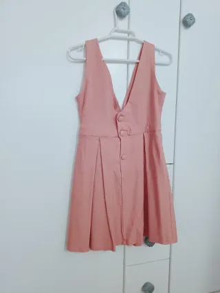 Vestido color salmón