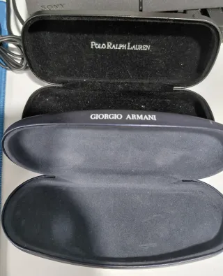 Estuches Gafas Giorgio Armani Azul y polo negro