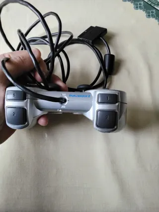 MANDO PLAYSTATION 2 SONY PLATEADO