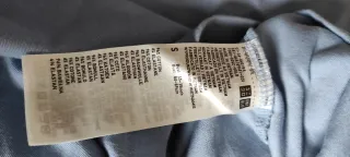 Camiseta Uniqlo Manga Larga Azul Talla S