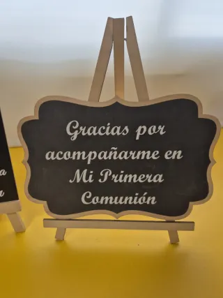 2 Carteles Mesa Dulce Comunión