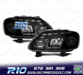 FAROS VOLKSWAGEN VW TOURAN 03-06 LUZ DIURNA FONDO NEGRO