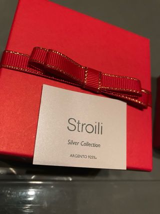 Scatolina regalo rossa per gioielli- Stroili
