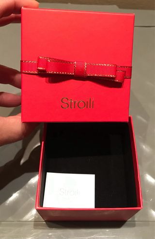 Scatolina regalo rossa per gioielli- Stroili