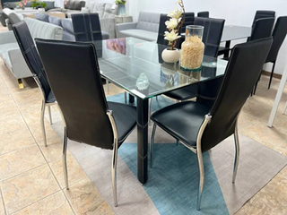 ENVIAMOS GRATIS Mesa Comedor Cristal y Sillas