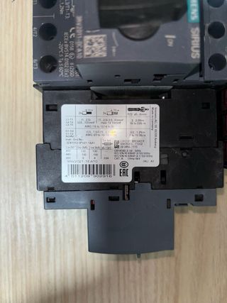 motorportector Siemens class10 diferente amperaje