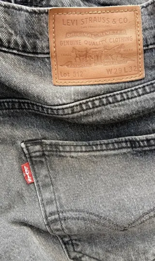 Jeans uomo Levi's, tg M, W29 L32, neri, vintage