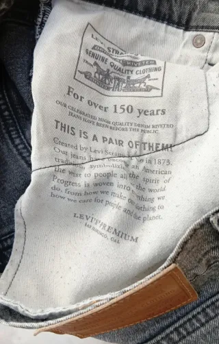 Jeans uomo Levi's, tg M, W29 L32, neri, vintage