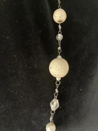 Collar vintage perlas y piedras