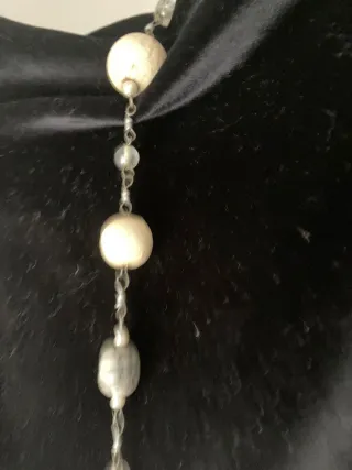 Collar vintage perlas y piedras