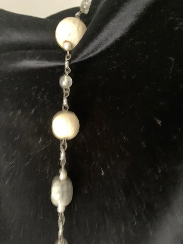 Collar vintage perlas y piedras