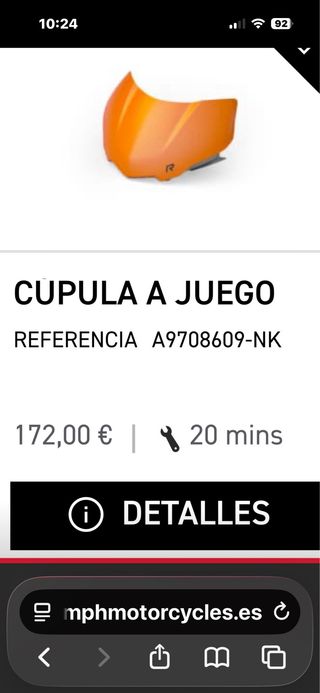 Pantalla touring Triumph Street Triple 765 R