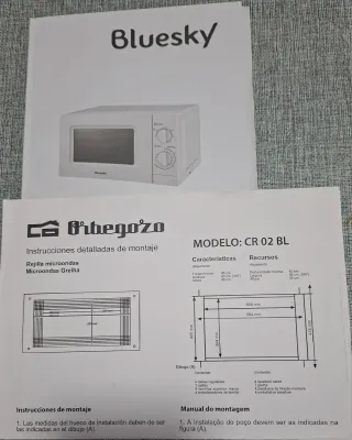 Microondas Bluesky + Marco Integración Orbegozo