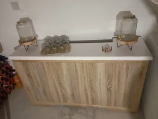 Barra de bar plegable de fibra de vidrio