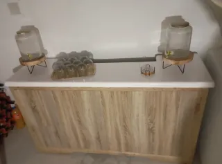 Barra de bar plegable de fibra de vidrio