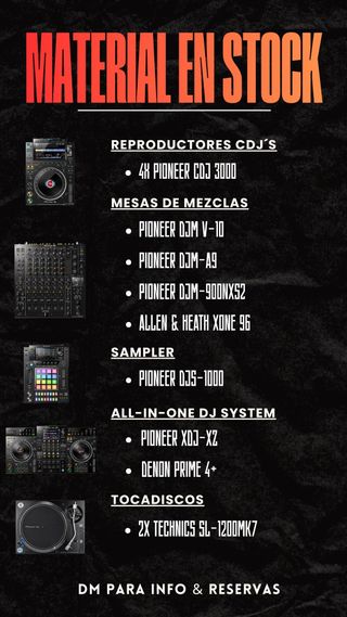 ALQUILER EQUIPOS DJS