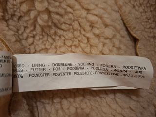 Chaquetón Zara Beige Mujer