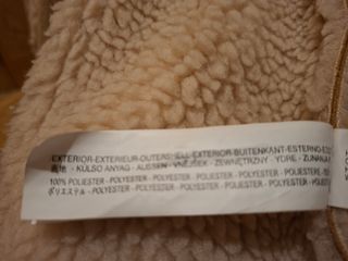 Chaquetón Zara Beige Mujer