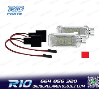 PLAFONES LED LUZ DE PIES Y PUERTAS AUDI