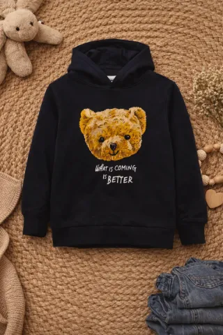 Sudadera con capucha y oso