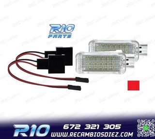 PLAFONES LED LUZ DE PIES Y PUERTAS AUDI