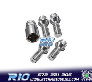 TORNILLOS ANTIRROBO CORTOS 12X125 CÓNICO