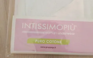 4 Canottiera Intimissimopiu donna cotone bianco xl