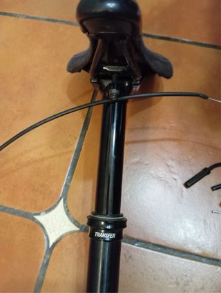 Tija telescópica para bicicleta