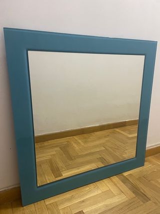 Espejo Turquesa Marco Moderno