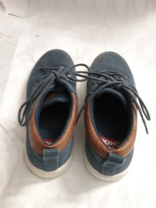 Sneakers casual per bambini blu e marrone