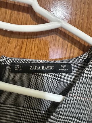 Vestido Zara Talla M Cuadros