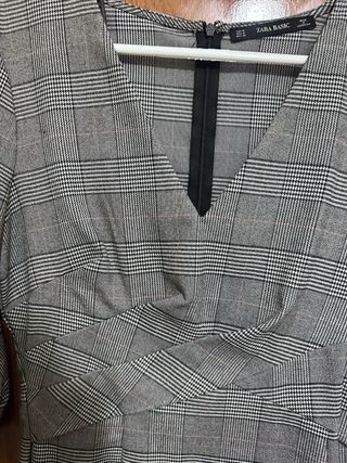 Vestido Zara Talla M Cuadros