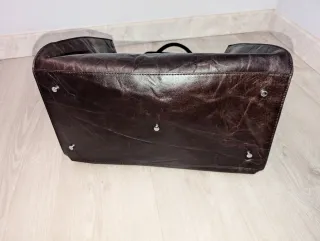 Bolso shopper piel Massimo Dutti marrón