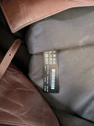 Bolso shopper piel Massimo Dutti marrón