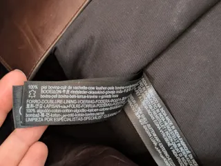 Bolso shopper piel Massimo Dutti marrón