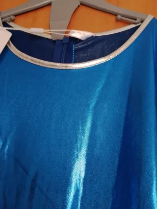 Traje Hippie metalico, baile, fiesta,carnaval T.M.