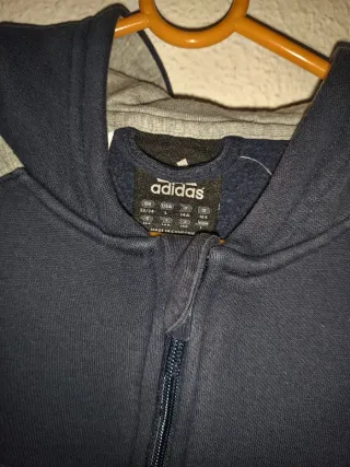 Sudadera Adidas Azul con Cremallera