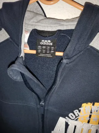 Sudadera Adidas Azul con Cremallera