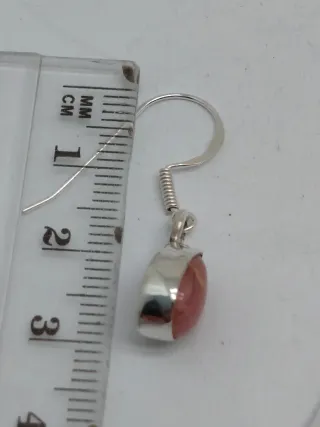 Pendientes Plata 925 y Rodocrosita