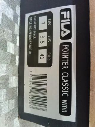 Zapatillas Fila Negras