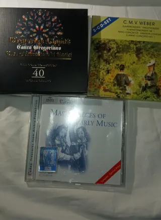 Lote Música Clásica: Weber, Canto Gregoriano