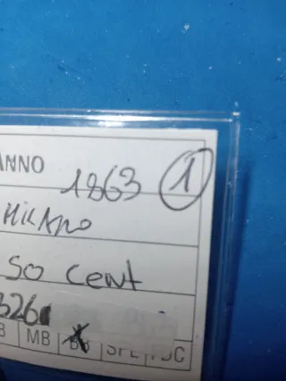 Moneta Regno d'Italia 50 Centesimi Argento lotto 1